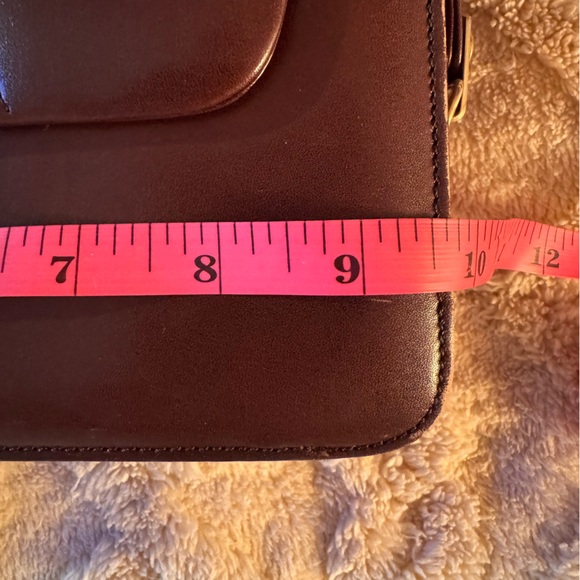 Vintage Lanvin Paris Brown Leather Flap Shoulder Bag | JL Logo | 80s 90s - Picture 12 of 15